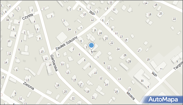 Krynki, Mokra, 5, mapa Krynki