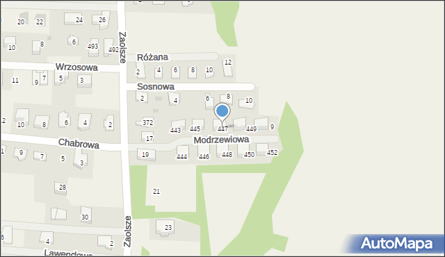 Kryspinów, Modrzewiowa, 5, mapa Kryspinów