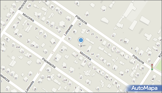 Kutno, Morcinka Gustawa, 18, mapa Kutno