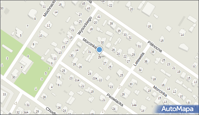 Kutno, Morcinka Gustawa, 29, mapa Kutno