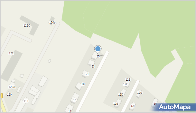 Łajski, Moniuszki Stanisława, 25, mapa Łajski