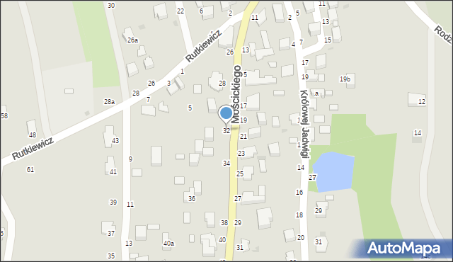 Łańcut, Mościckiego Ignacego, 32, mapa Łańcut