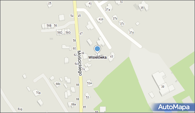 Łańcut, Mościckiego Ignacego, 47A, mapa Łańcut