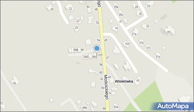 Łańcut, Mościckiego Ignacego, 56H, mapa Łańcut