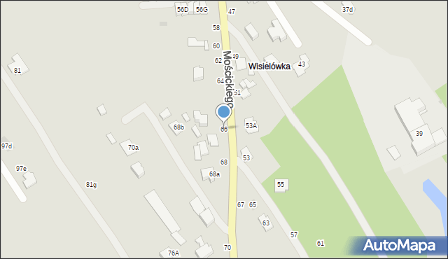 Łańcut, Mościckiego Ignacego, 66, mapa Łańcut