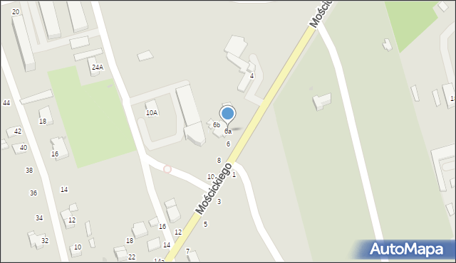 Łańcut, Mościckiego Ignacego, 6a, mapa Łańcut