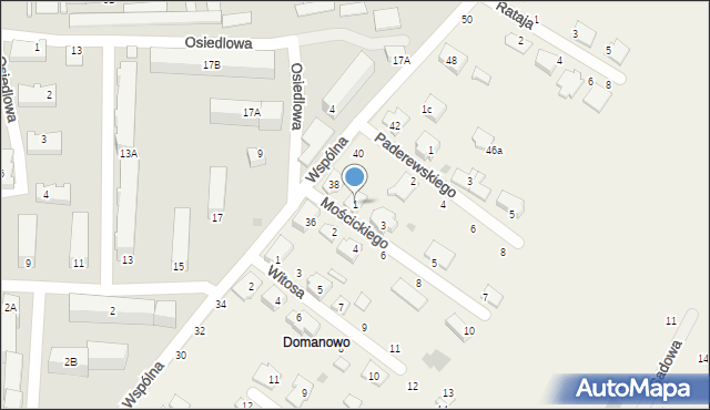 Łazieniec, Mościckiego Ignacego, 1, mapa Łazieniec