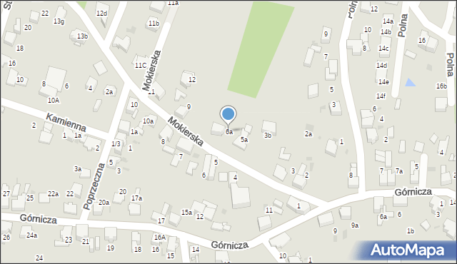Łaziska Górne, Mokierska, 6a, mapa Łaziska Górne