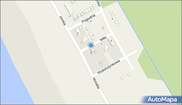 Łazy, Morska, 19, mapa Łazy