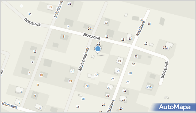 Łebcz, Modrzewiowa, 26, mapa Łebcz