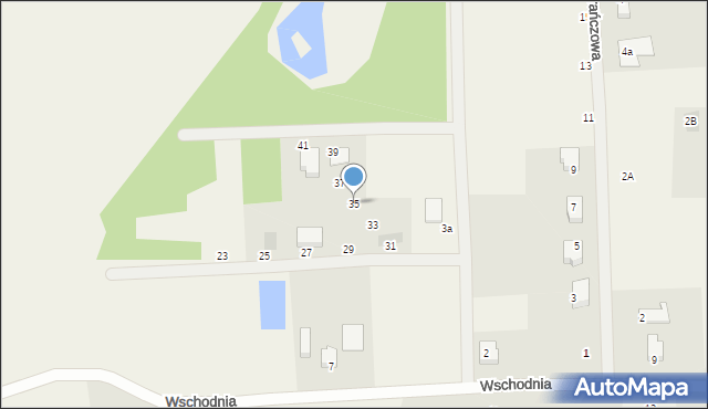 Łęgi, Modra, 35, mapa Łęgi