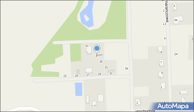 Łęgi, Modra, 37, mapa Łęgi