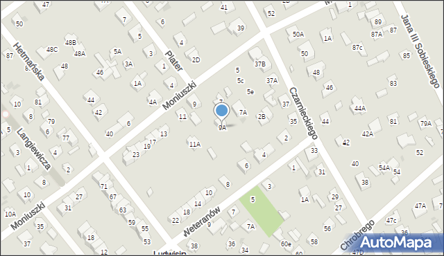 Legionowo, Moniuszki Stanisława, 9A, mapa Legionowo