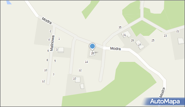 Leśno, Modra, 16, mapa Leśno