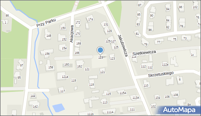 Lipków, Mościckiego Ignacego, 123, mapa Lipków