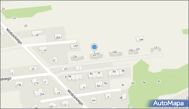 Lipków, Mościckiego Ignacego, 12c, mapa Lipków