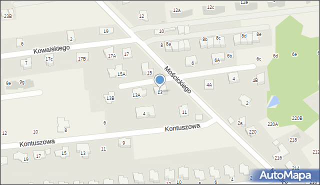 Lipków, Mościckiego Ignacego, 13, mapa Lipków