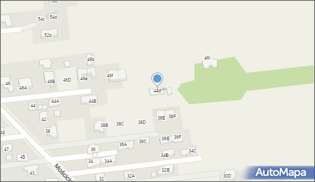 Lipków, Mościckiego Ignacego, 44d, mapa Lipków