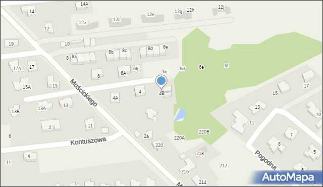 Lipków, Mościckiego Ignacego, 4B, mapa Lipków