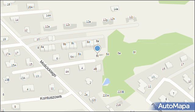 Lipków, Mościckiego Ignacego, 6c, mapa Lipków