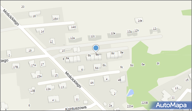 Lipków, Mościckiego Ignacego, 8f, mapa Lipków