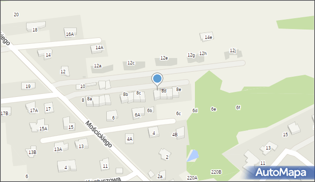 Lipków, Mościckiego Ignacego, 8h, mapa Lipków