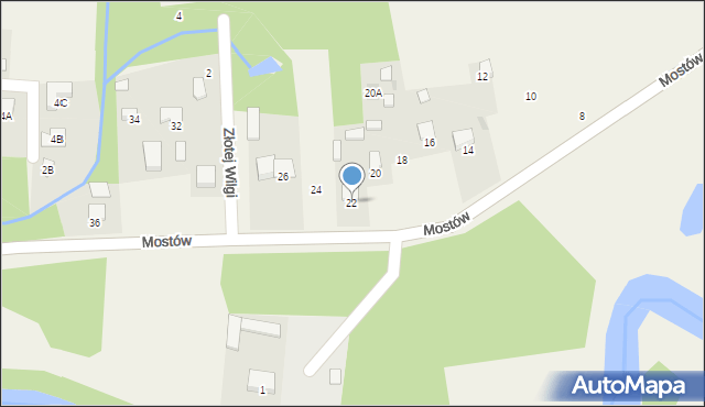 Lipowo, Mostów, 22, mapa Lipowo