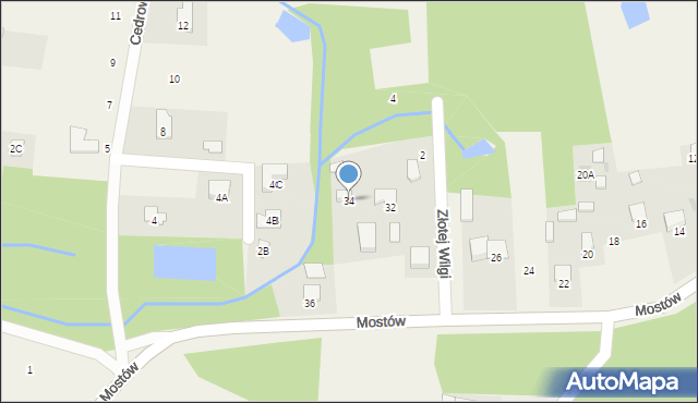 Lipowo, Mostów, 34, mapa Lipowo