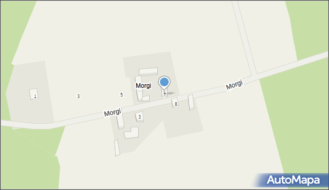 Łomnica, Morgi, 7, mapa Łomnica