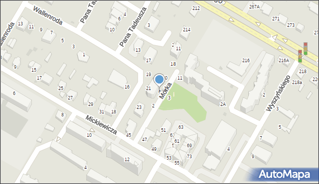 Łomża, Morka Edwarda, 6, mapa Łomży