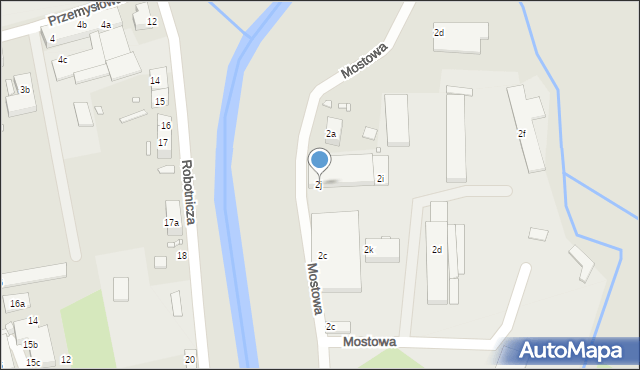 Lubań, Mostowa, 2j, mapa Lubań