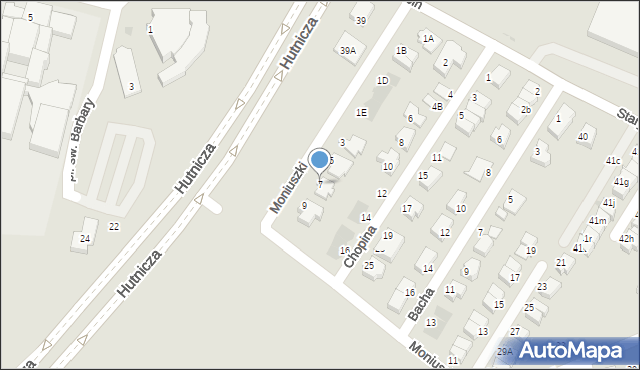 Lubin, Moniuszki Stanisława, 7, mapa Lubin