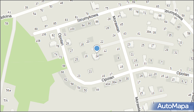 Lublin, Morawian, 14, mapa Lublina