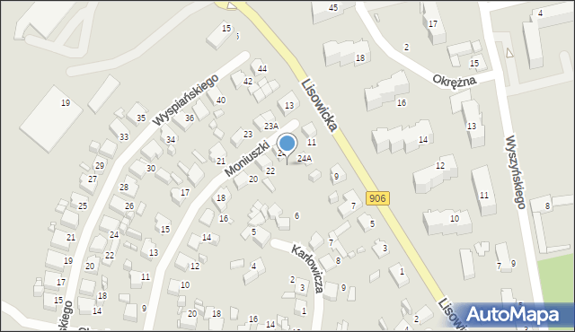 Lubliniec, Moniuszki Stanisława, 26, mapa Lubliniec
