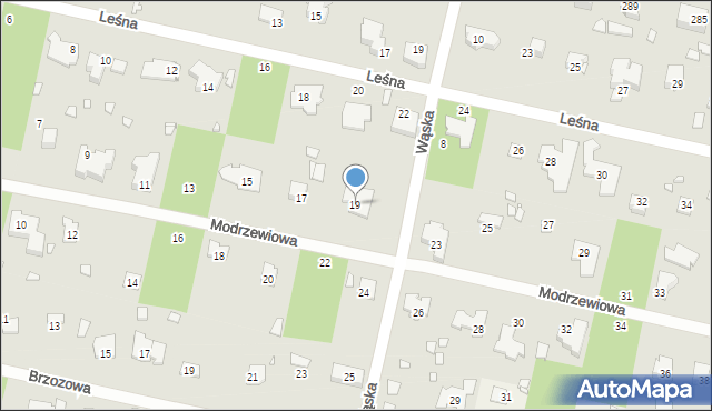 Magdalenka, Modrzewiowa, 19, mapa Magdalenka