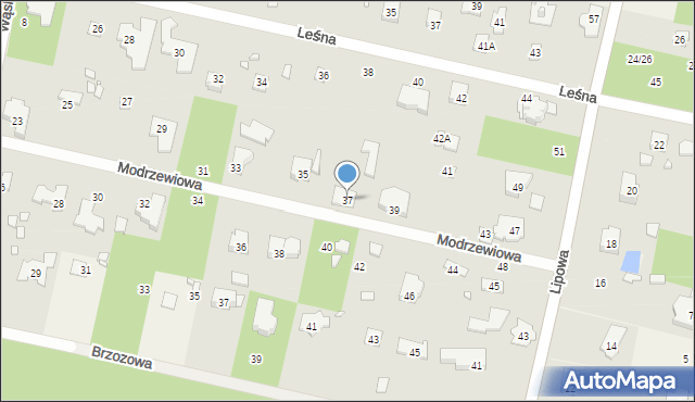 Magdalenka, Modrzewiowa, 37, mapa Magdalenka