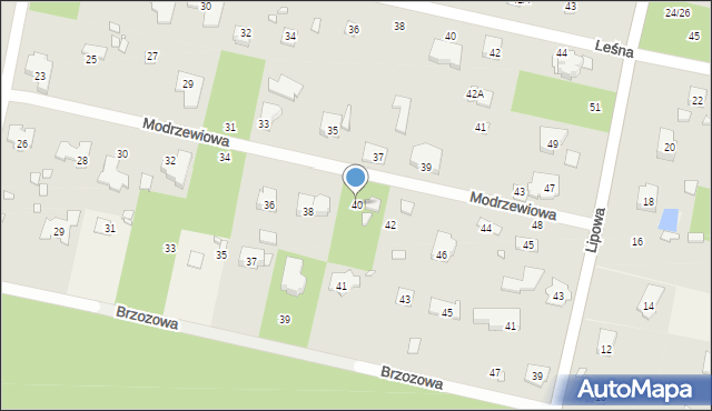 Magdalenka, Modrzewiowa, 40, mapa Magdalenka