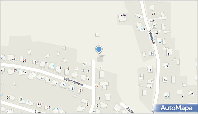 Malinowice, Modrzewiowa, 16, mapa Malinowice