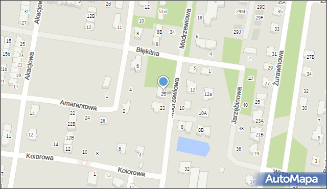 Marki, Modrzewiowa, 25, mapa Marki