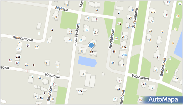 Marki, Modrzewiowa, 8B, mapa Marki