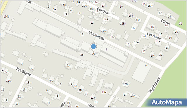Marki, Moniuszki Stanisława, 20, mapa Marki