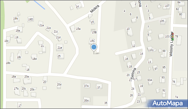 Marklowice, Mokra, 15d, mapa Marklowice