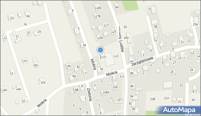 Marklowice, Mokra, 3, mapa Marklowice