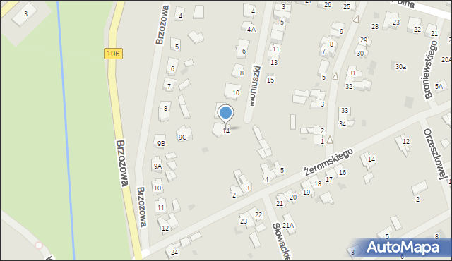 Maszewo, Moniuszki Stanisława, 14, mapa Maszewo