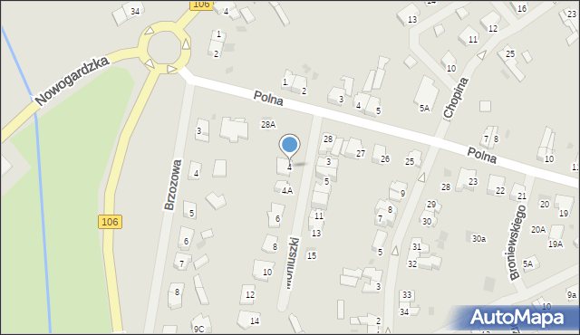 Maszewo, Moniuszki Stanisława, 4, mapa Maszewo