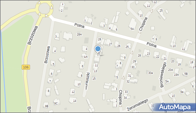 Maszewo, Moniuszki Stanisława, 7, mapa Maszewo