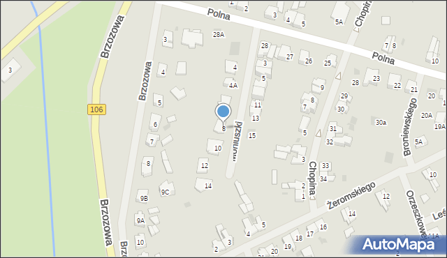 Maszewo, Moniuszki Stanisława, 8, mapa Maszewo