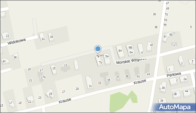 Mechelinki, Morskie Wzgórze, 7a, mapa Mechelinki