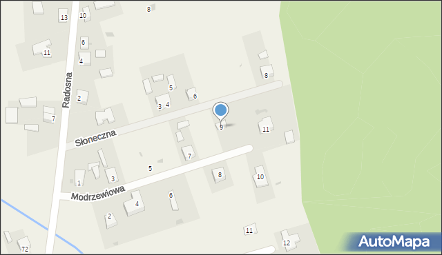 Michałów, Modrzewiowa, 9, mapa Michałów