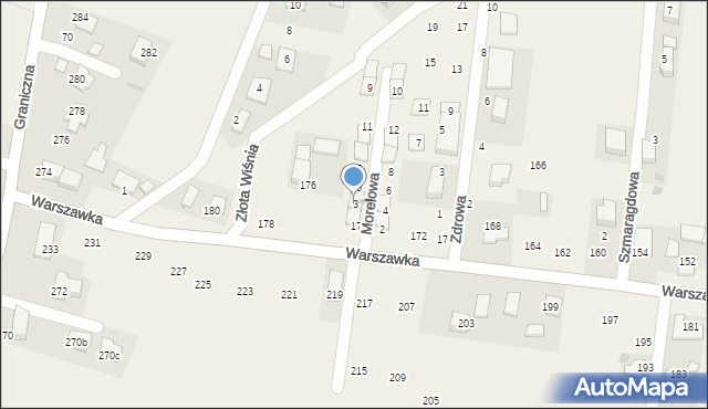 Michałowice, Morelowa, 3, mapa Michałowice